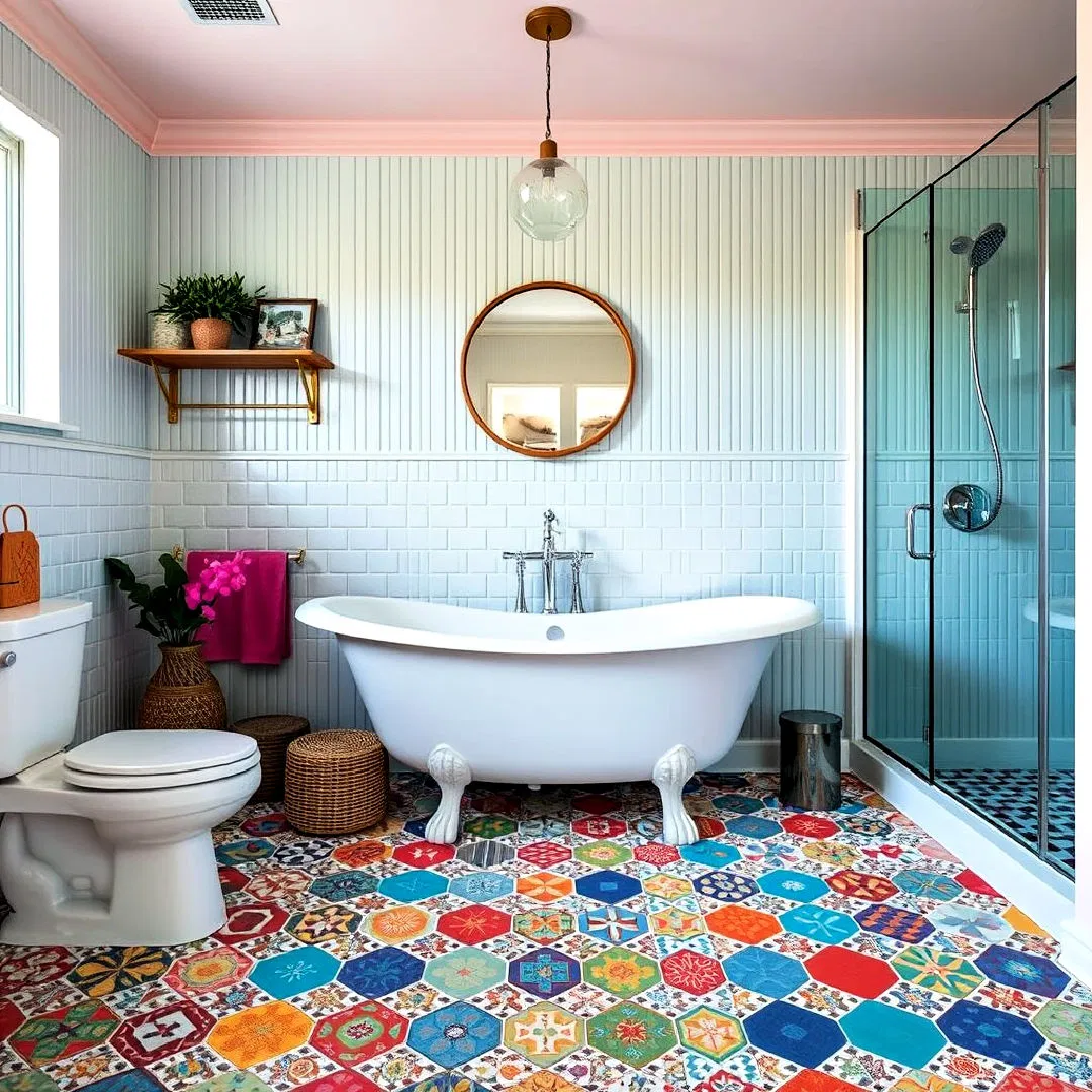 vibrant tile floor