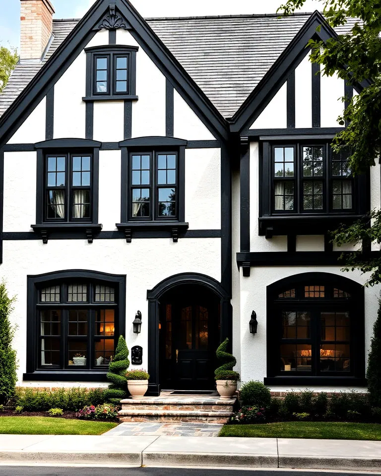 modern tudor style home design