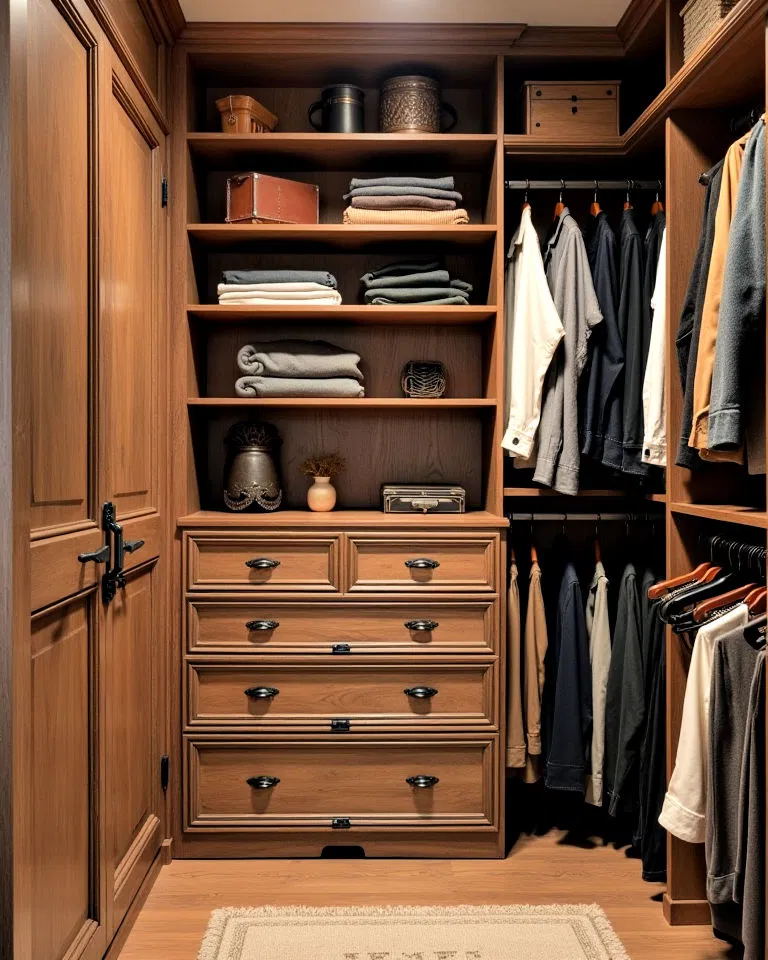 rustic vintage closet hardware