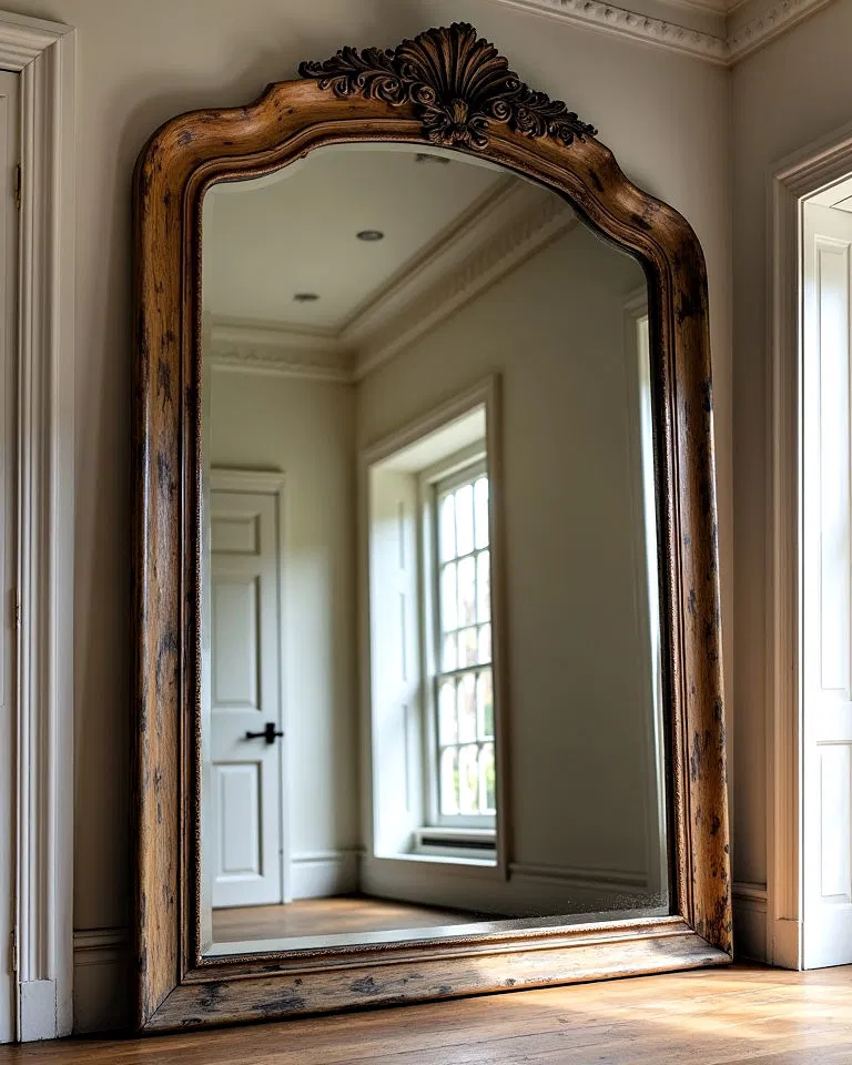 antique mirror to add character