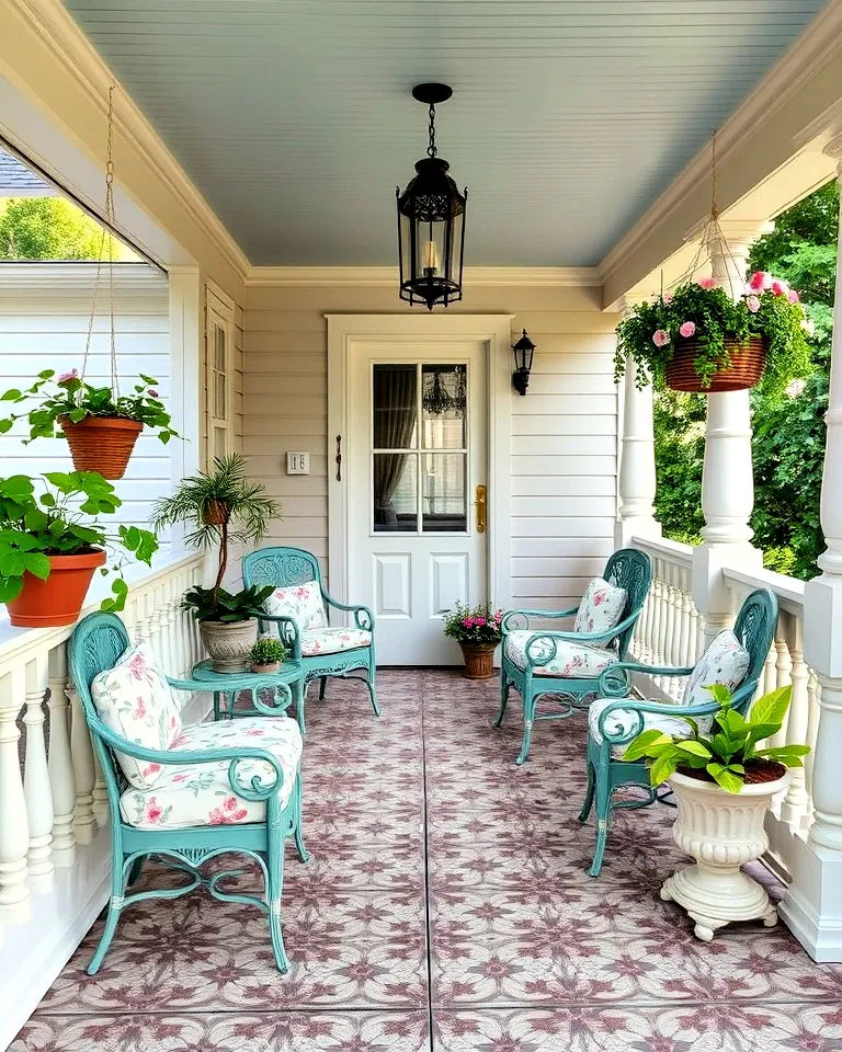 victorian inspired porch deck
