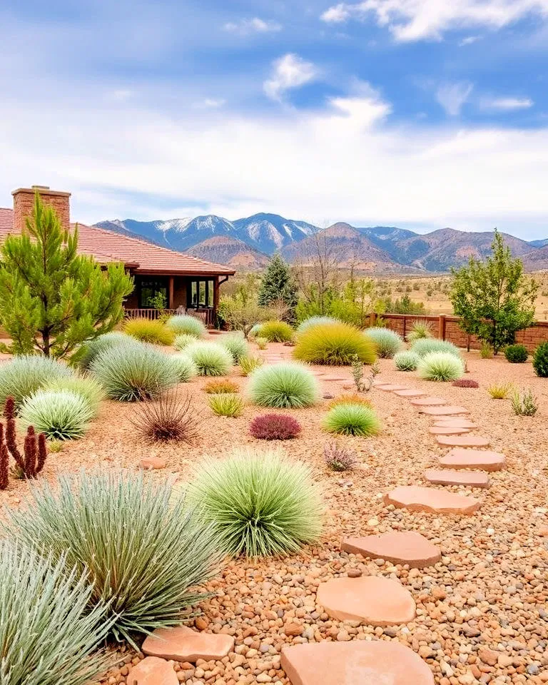 Elegant xeriscaping with native plants in Colorado