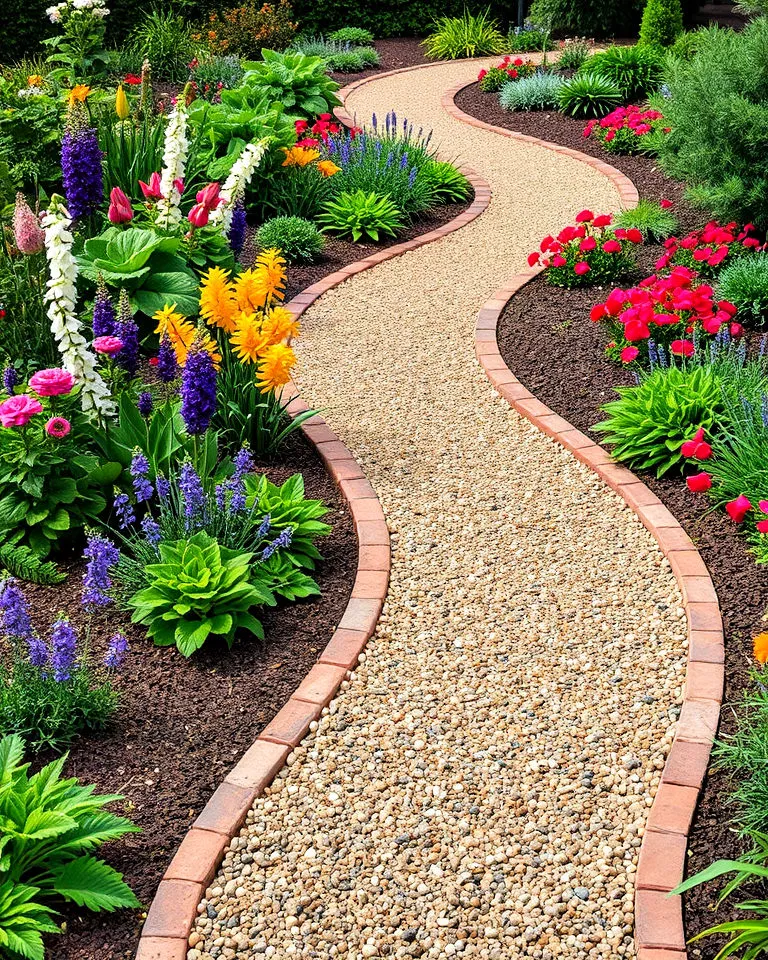 Decomposed granite garden path