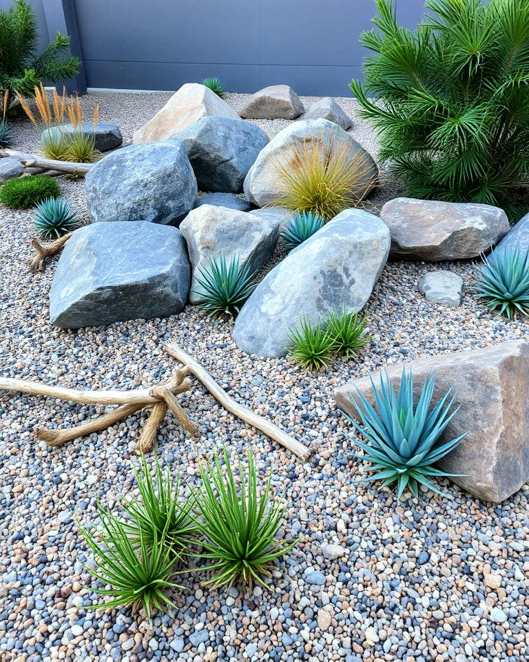 Decomposed granite in xeriscaping