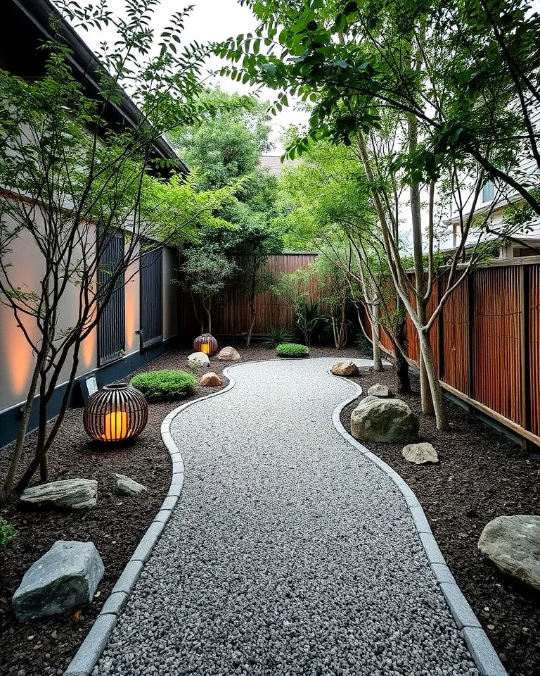 Decomposed granite zen pathway