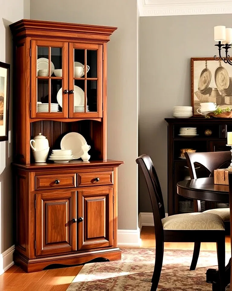 corner hutch for space saving