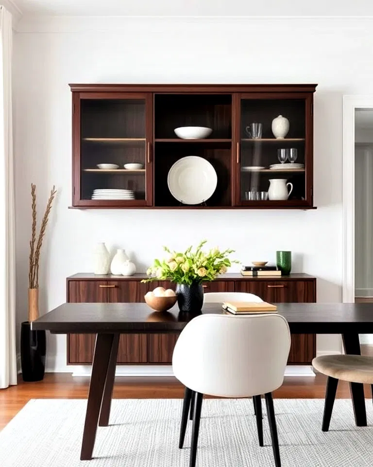 floating hutch for a contemporary touch