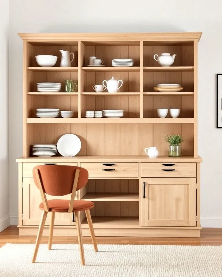 scandinavian inspired hutch for simplicity