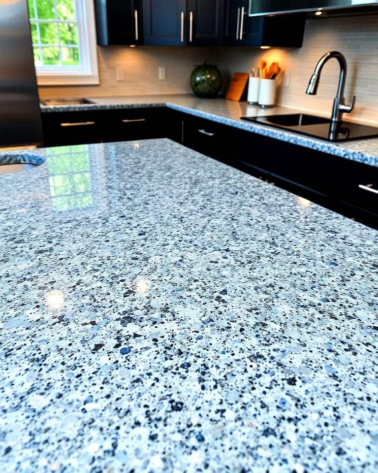 sparkling blue pearl granite countertops