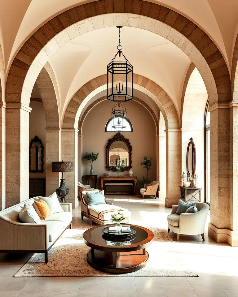 Arched doorways adding classic appeal to Italian interiors