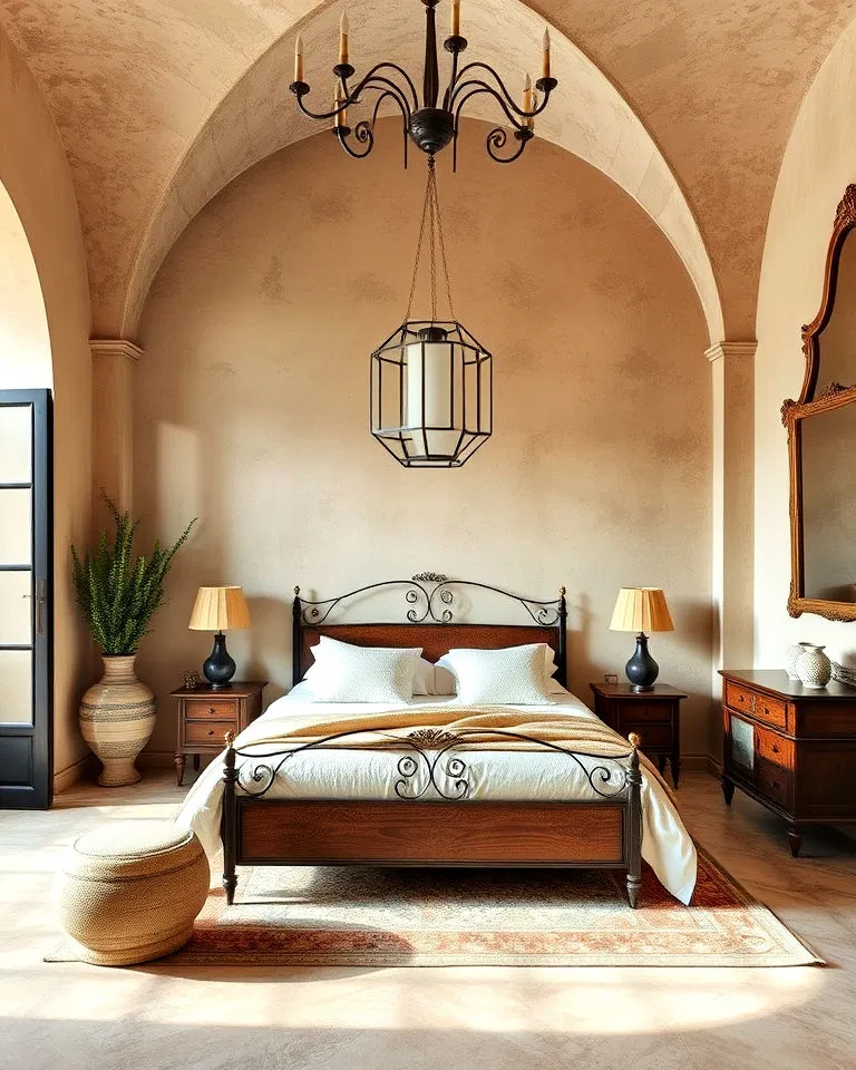 Stucco walls adding texture in Italian interiors