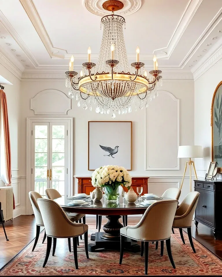 Statement lighting fixtures in Italian interiors