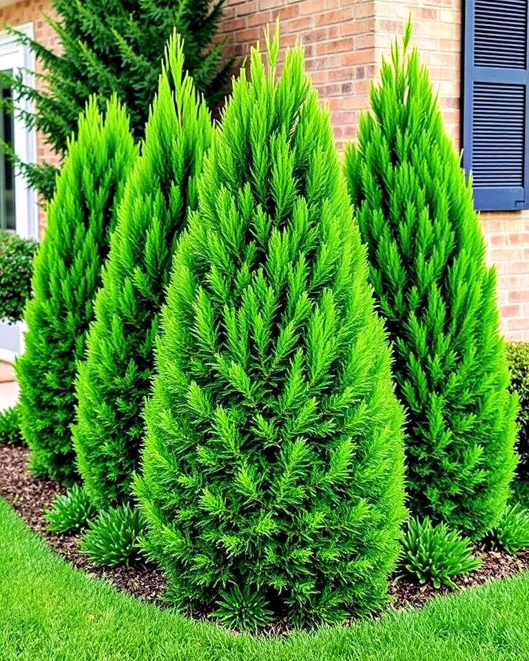 Emerald Green Arborvitae at yard corners