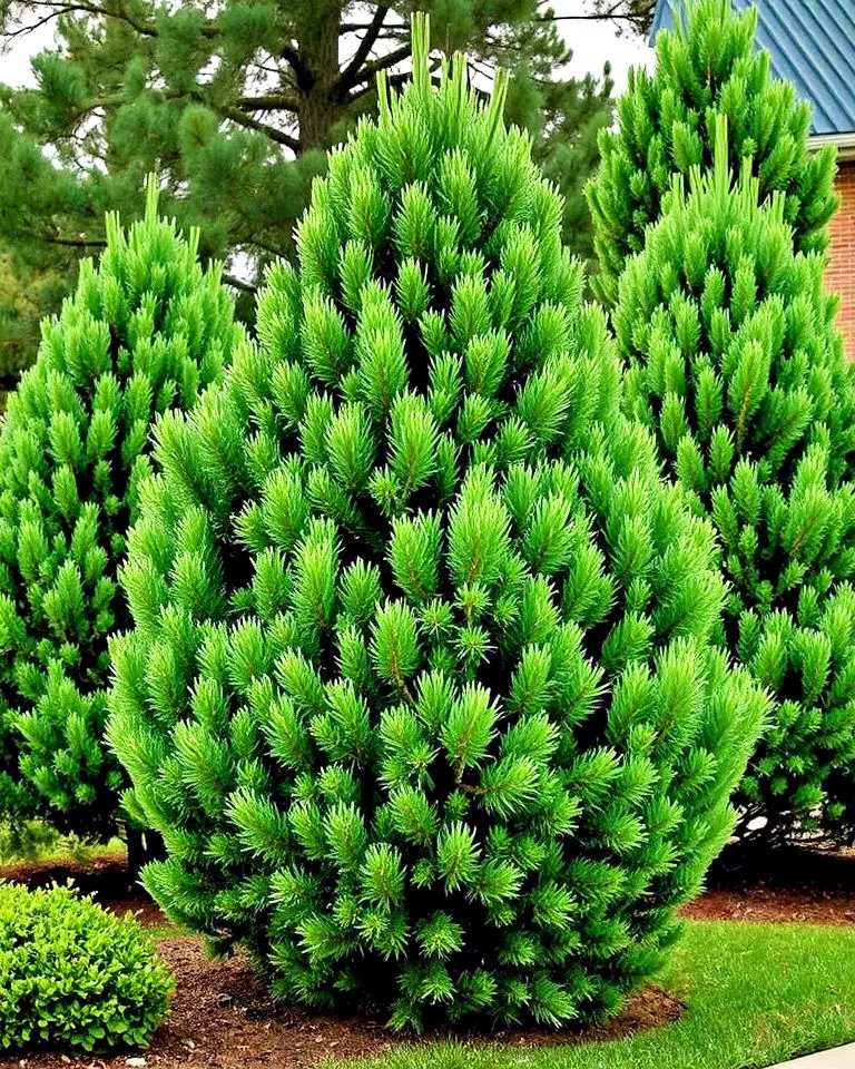 Pine trees adding warmth