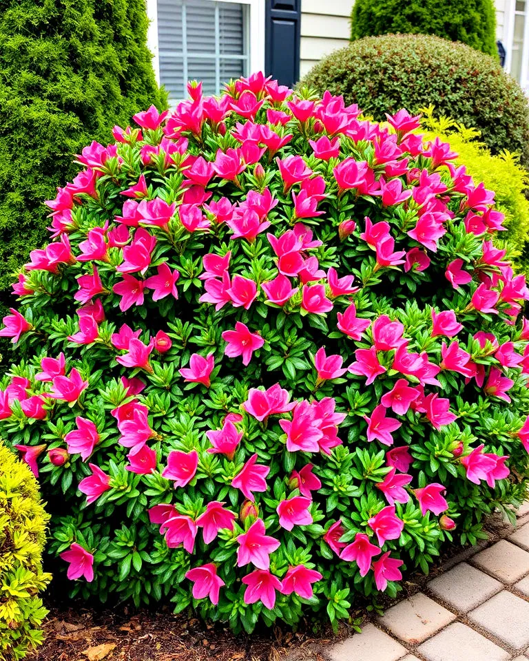 Evergreen azaleas for year-round color
