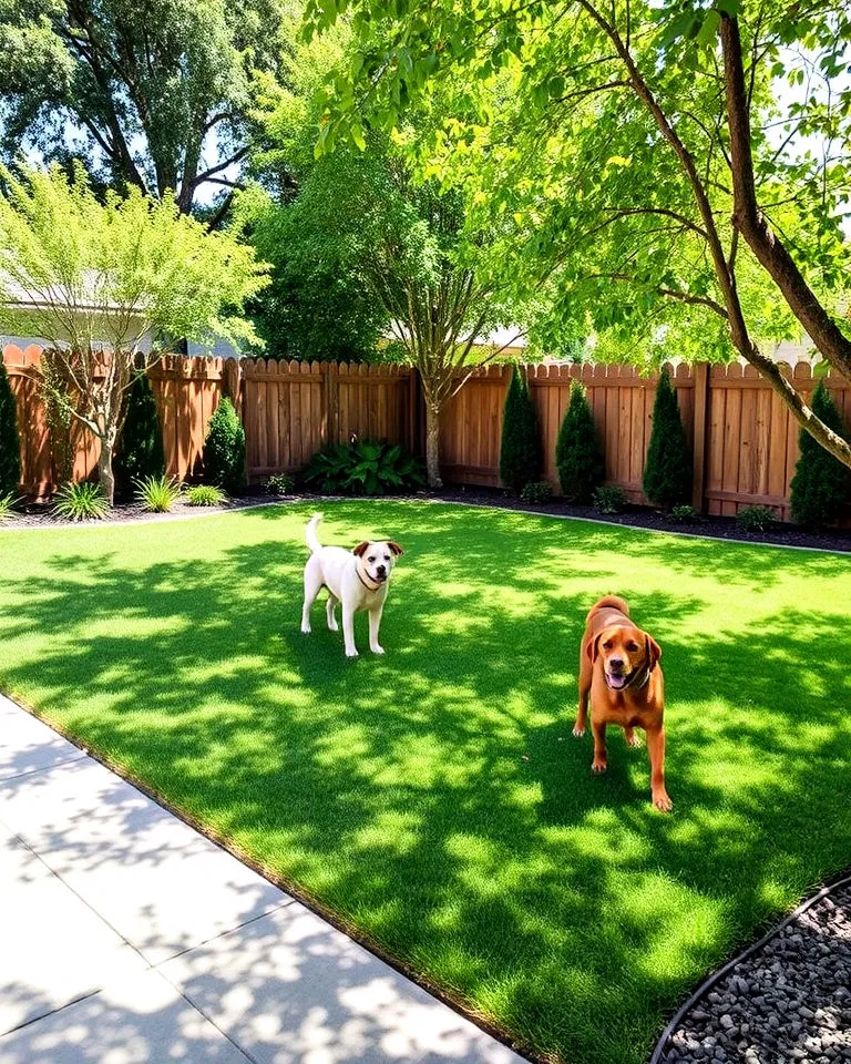 dog run zones landscaping