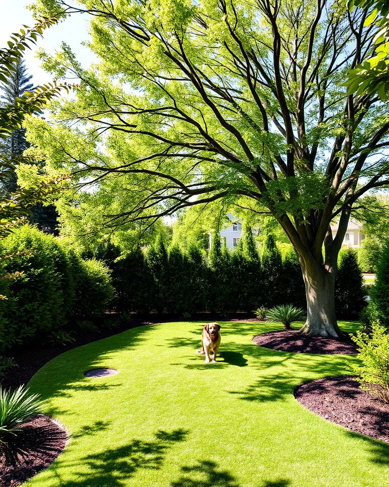 natural shade features landscaping