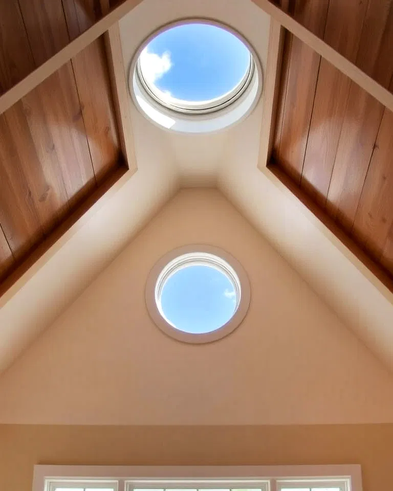 coastal inspired porthole windows