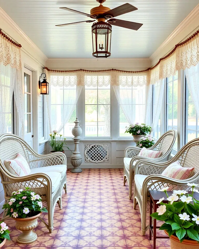 victorian style screened in porch