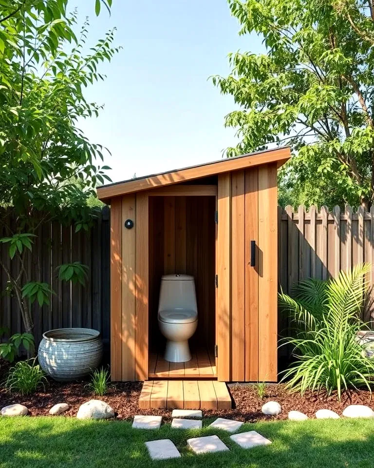 eco friendly composting outhouse
