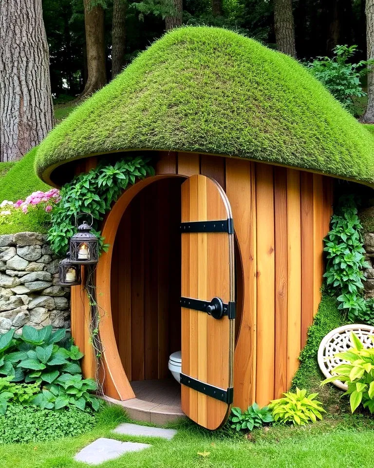 hobbit hole outhouse