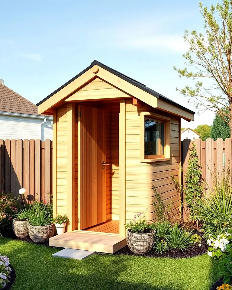 scandinavian style outhouse