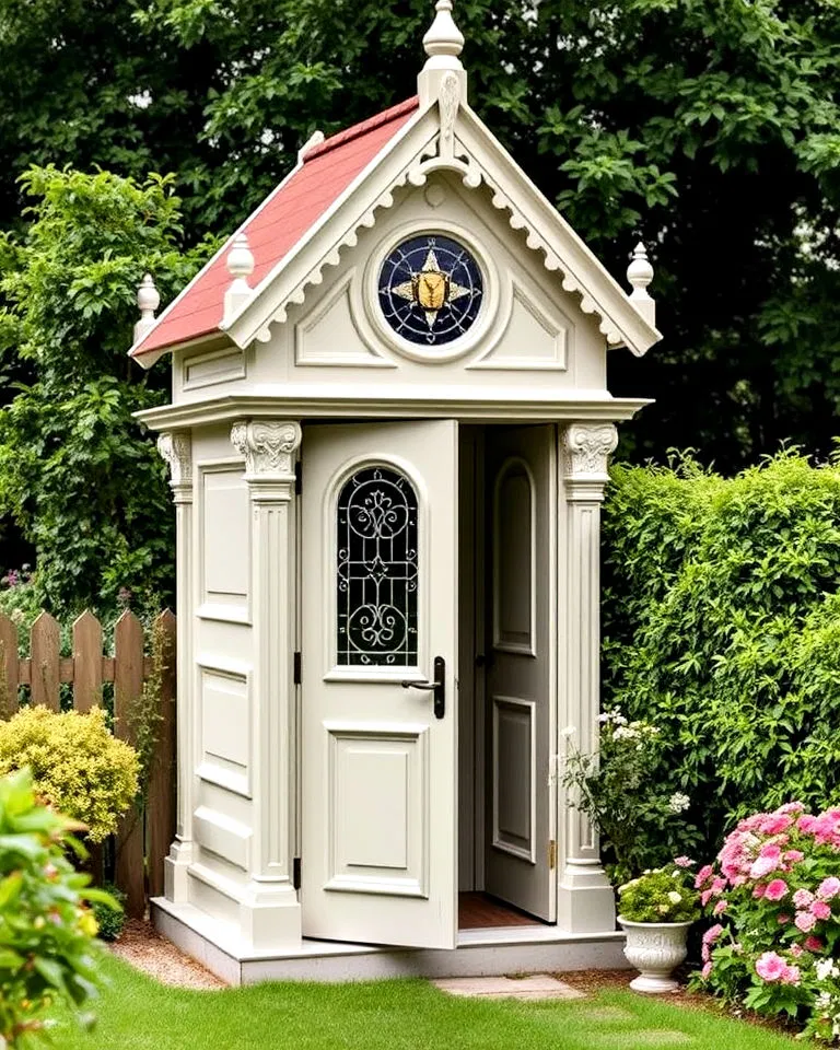 classic victorian outhouse