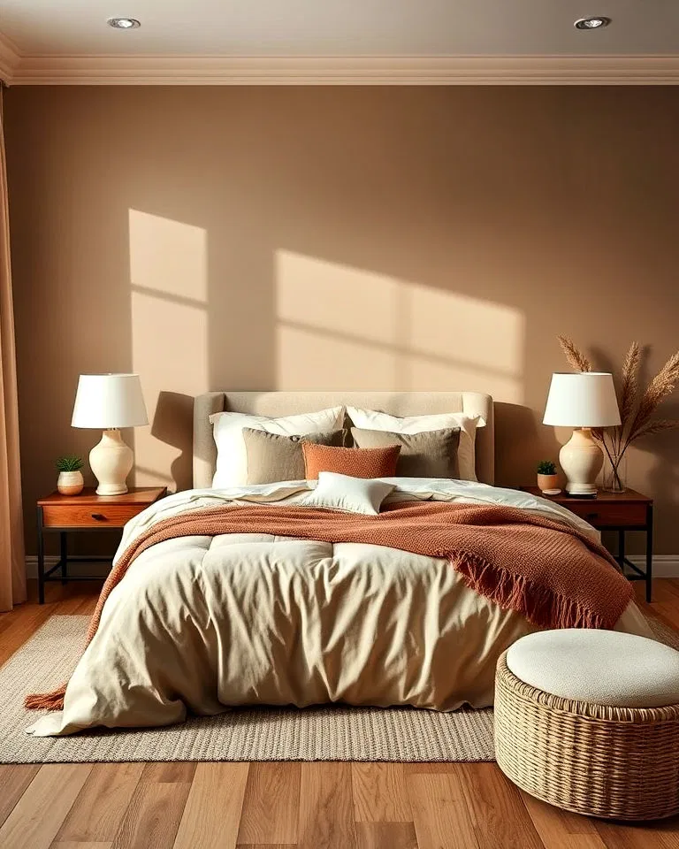 layering different khaki shades for depth