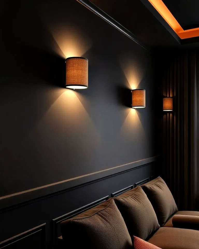 fabric shaded wall sconces