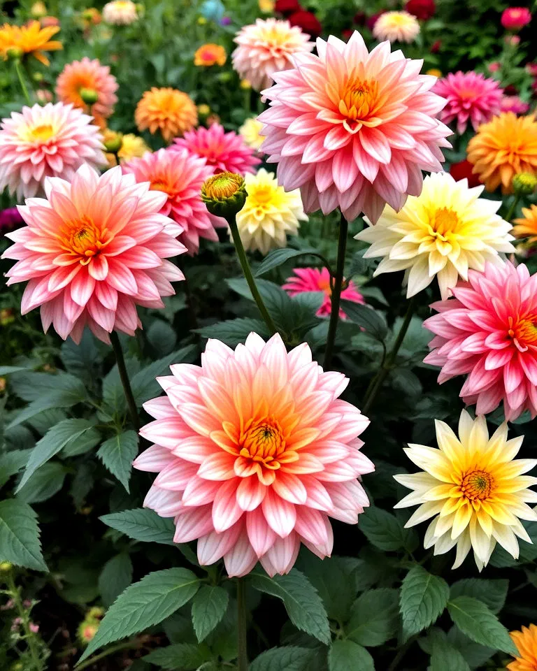 dahlias as garden focal points