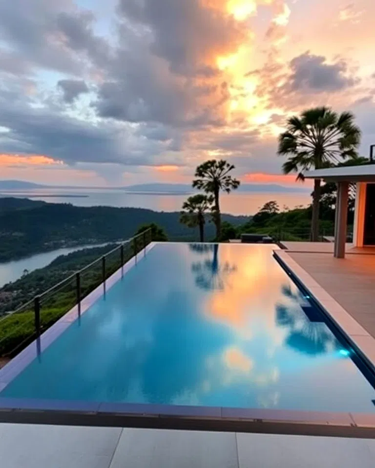 seamless infinity pool - garden pool ideas