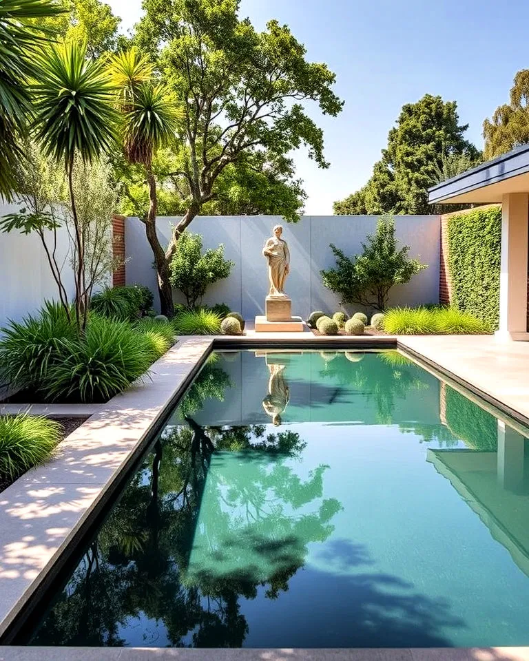 serene reflecting pool - garden pool ideas