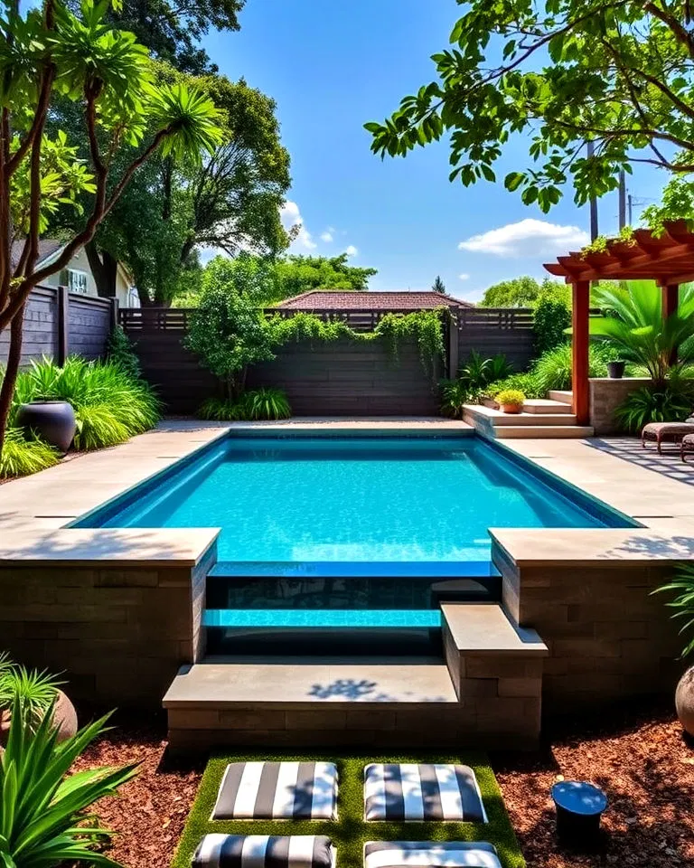 sunken pool retreat - garden pool ideas
