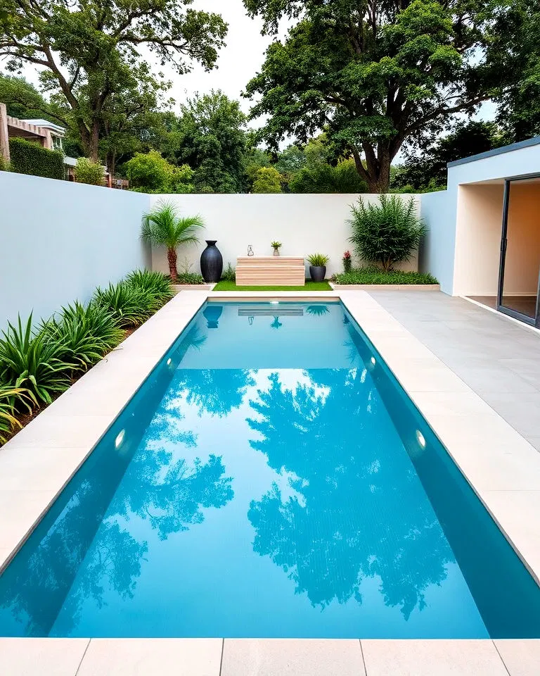 streamlined lap pool - garden pool ideas