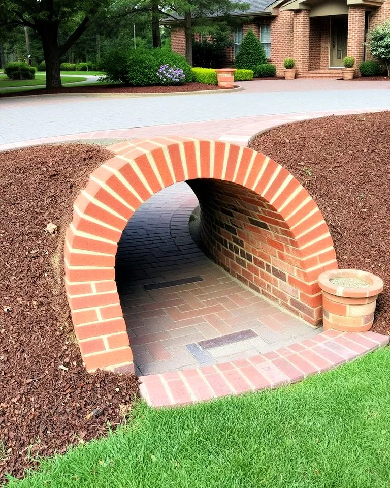 classic brickwork driveway culvert