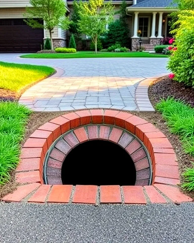 paver integration with driveway culvert