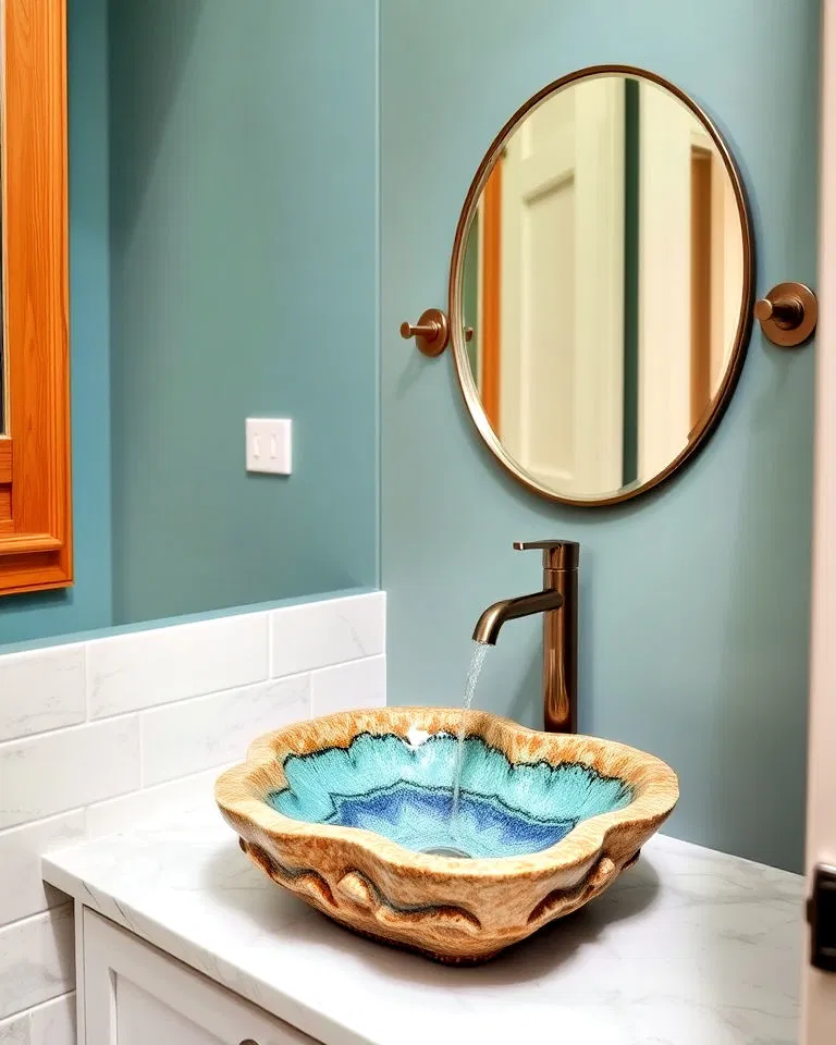eclectic sink design eclectic powder room eclectic sink design eclectic powder room