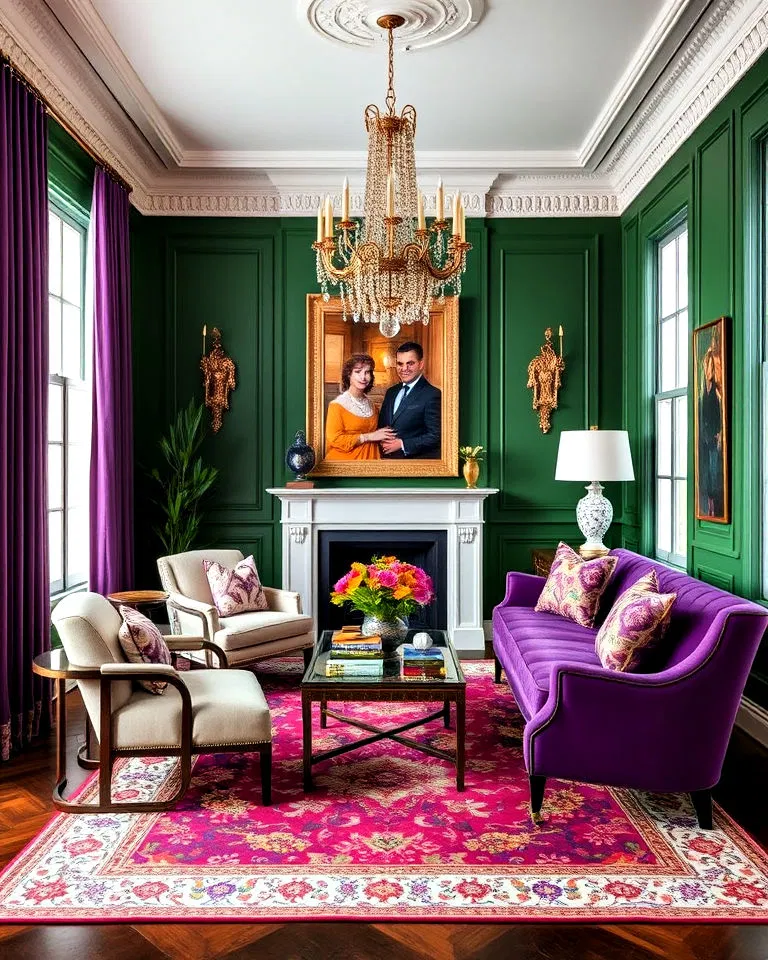 Vibrant color palette inspired by New Orleans