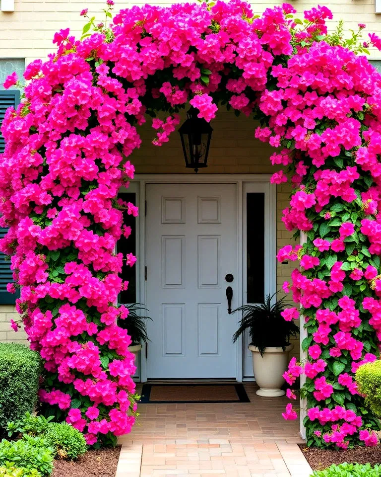 lantana trailing over archway