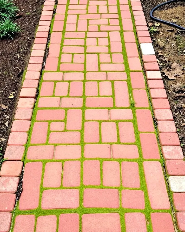 brick farmhouse walkway
