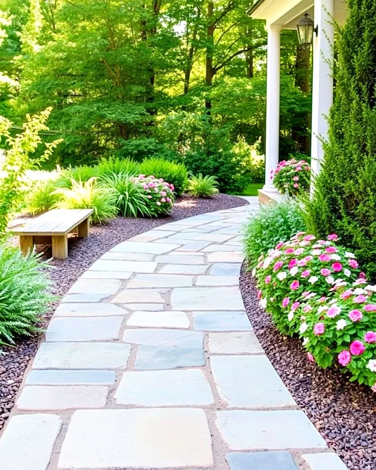 flagstone farmhouse walkway