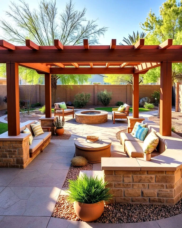 Cozy outdoor seating nook with cushions