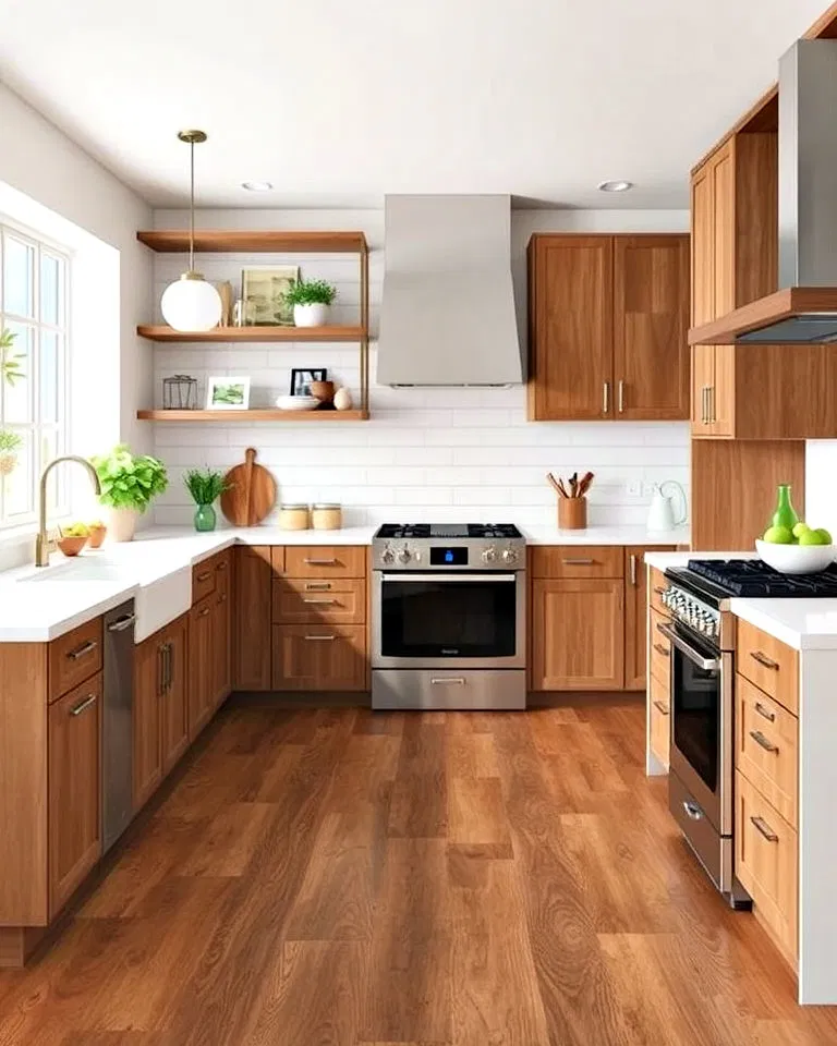 modern look wide plank vinyl flooring