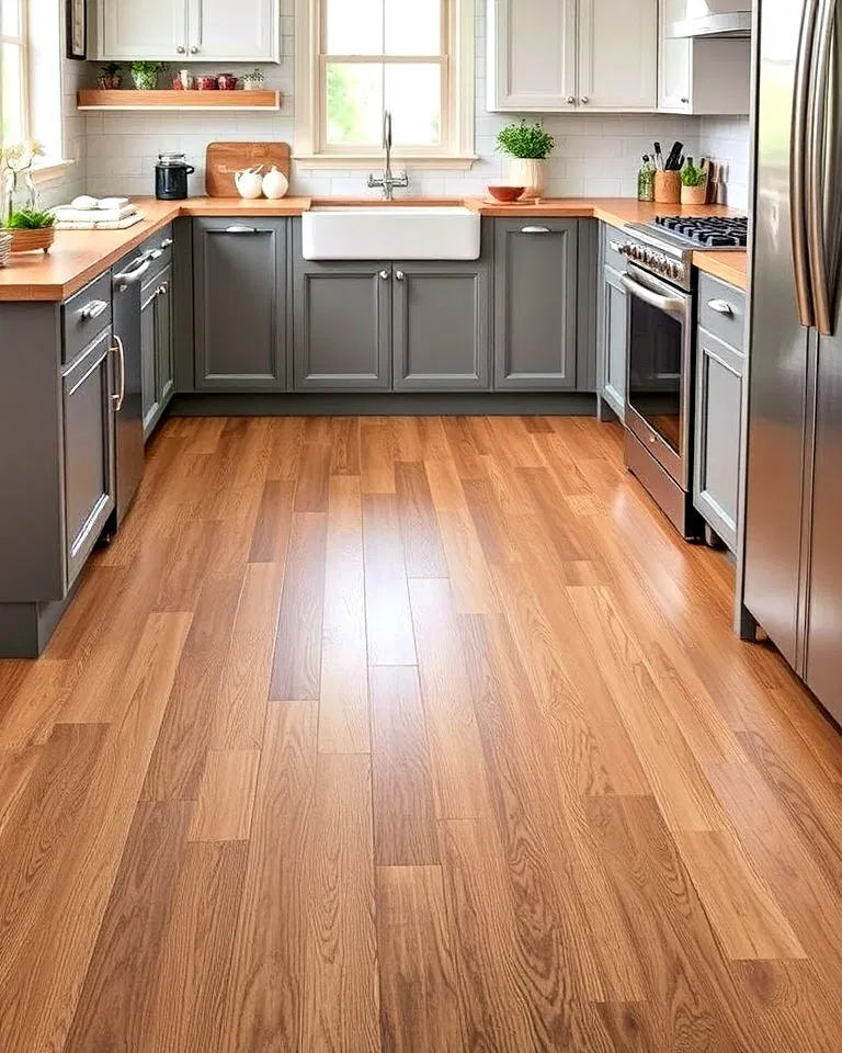 incorporating wood look vinyl flooring