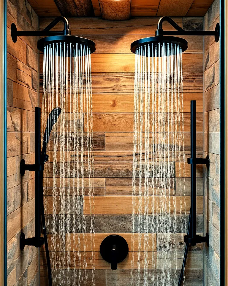 dual rain showerhead for walk in shower dual rain showerhead for walk in shower