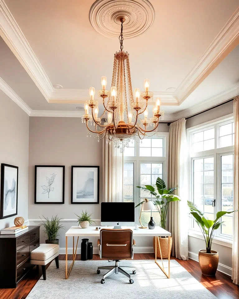 beautiful office chandelier