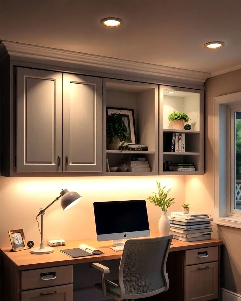 under cabinet lighting for office