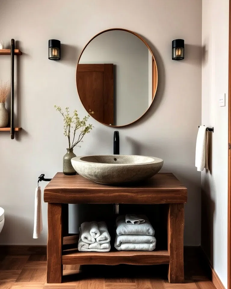 stone basin vanity
