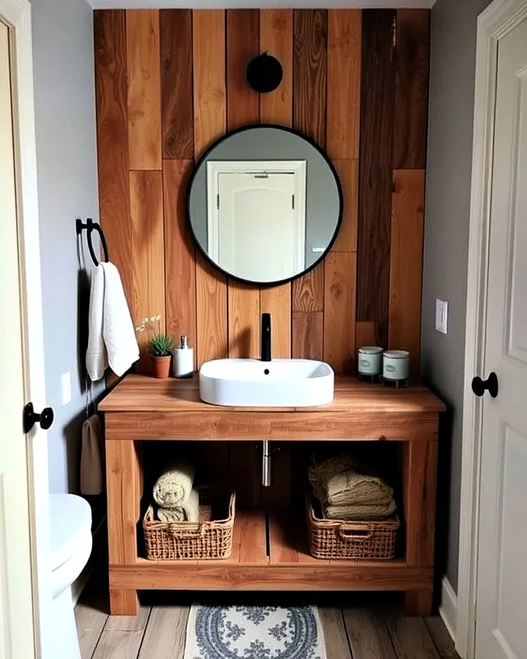 pallet wood vanity