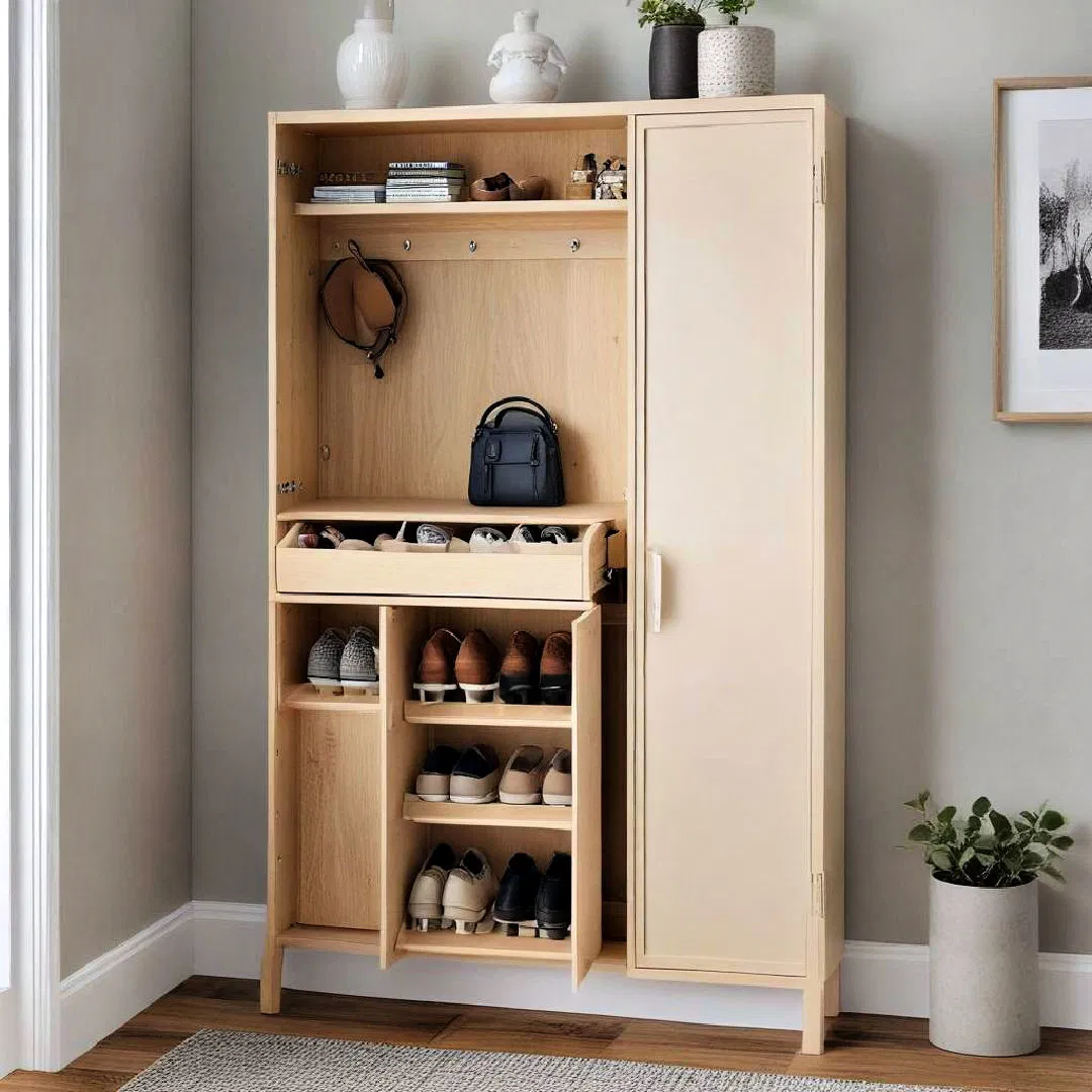slim shoe cabinet